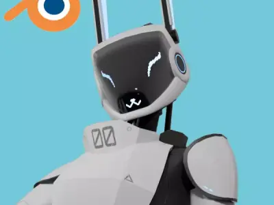 F1L-00 aka Filo Robot model for animation NSFW and SFW  Low-poly 3D model