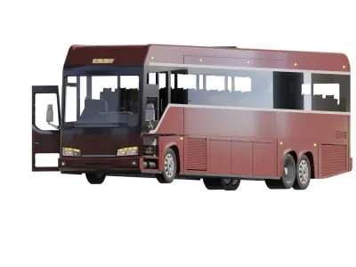 American design bus 3D model