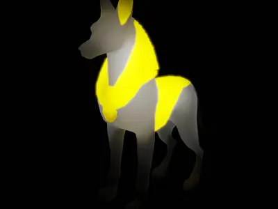 Indirect lighting of Mejed and Anubis 3D model