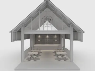 Cafe Modern 7 3D model