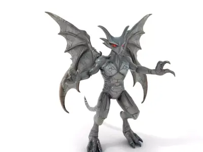 Infernal Dragon Warrior  Rigged and Animated Low-poly 3D model