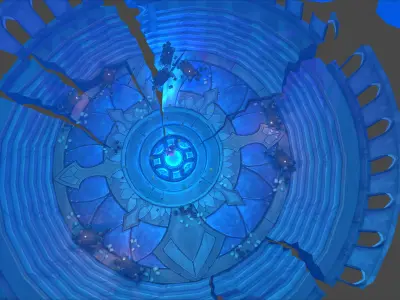 Fantasy Chess RPG Environment - Magic Hall Low-poly 3D model