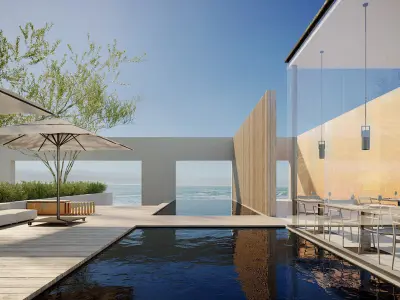 Set 4 - Corona C4D - 4 x Scenes 3D Model Pack