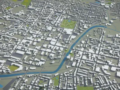 York - 3D City Model Low-poly 3D model