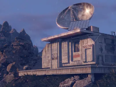 sci fi bilding 3D model