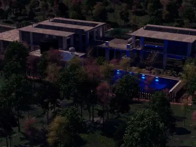 Mansion in the woods Free 3D model