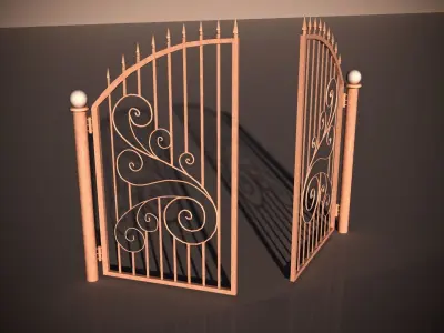 Bronze Gate 3D model