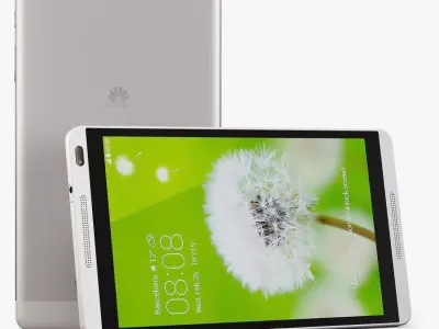 Huawei MediaPad M1 Low-poly 3D model