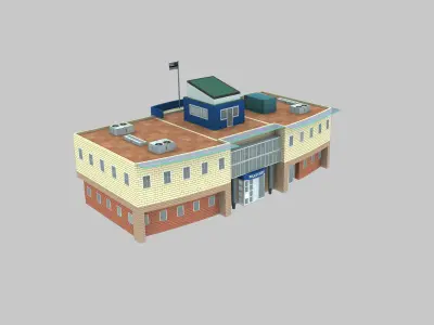 Low Poly Building Pack 4 Low-poly 3D model