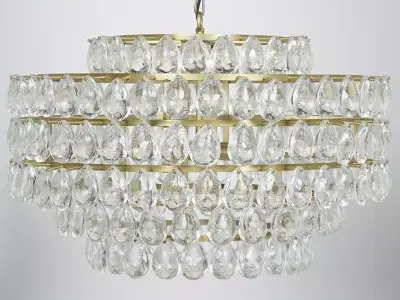 Linden Light Statement Tiered Chandelier 3D model