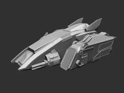 Spaceship 3D print model order
