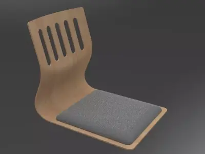 Zaisu chair AVAILABLE IN 2 COLORS Free 3D model