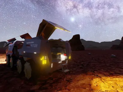 Space rover 3D model