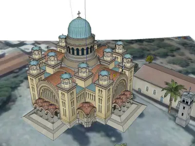 Architecture-Religion-God-Culture-Temple-016 ornate church 3D model