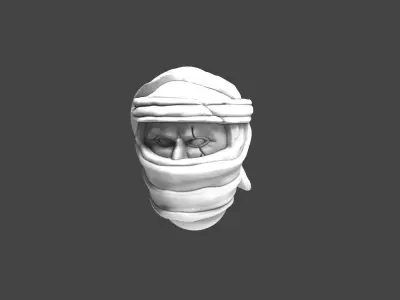 Imperial Soldier Heads with Desert Headgear 3D print model