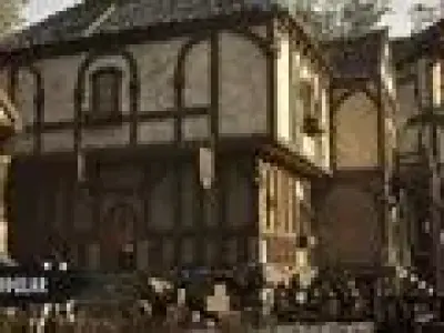 Modular Medieval Town Low-poly 3D model