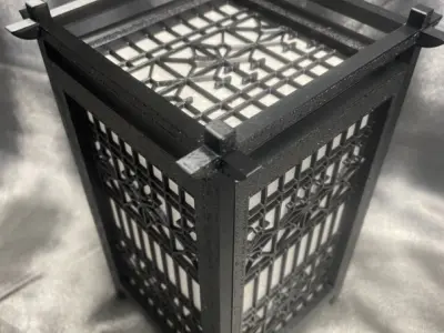 Kumiko Japanese Shoji Lantern - Kiriasa 3D print model