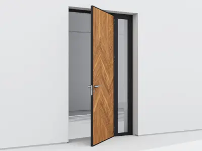 Aluminium door 261 3D model