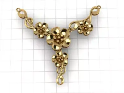 Unique 3D Women Pendant Elegance and Personal Style v2 3D print model