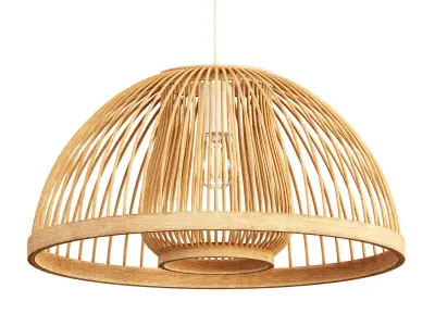 Bamboo LED Pendant 3D model