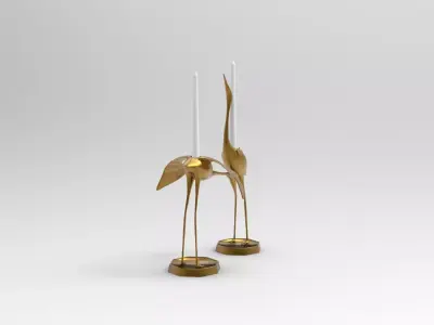 flamingo candel 3D print model