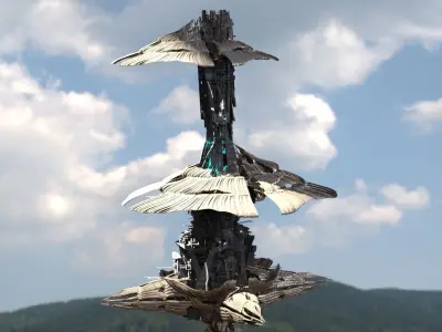 Wookie Tower Island 1 3D model