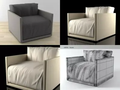 Toffee armchair 3D model