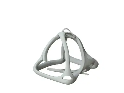 SciFi Cube Object No 62631 Low Poly Shape Low-poly 3D model