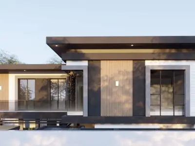 Meraki Villa1 Low-poly 3D model