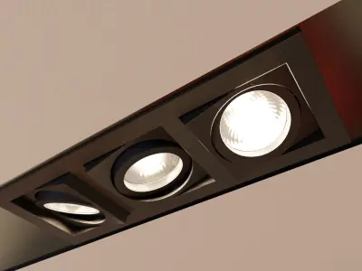 Azzardo paco set of 3 ceiling lamps with IES data  3D model