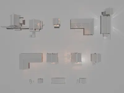 Medieval Village Set 3D print model