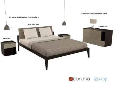 Lema Theo Bed 3D model