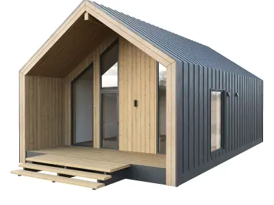 Barn House 09 3D model