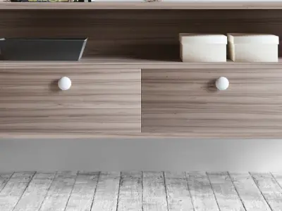 Chest of drawers with decor 3D model
