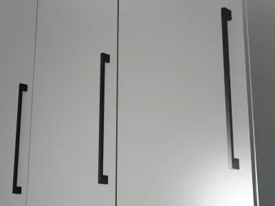 Procedural Cupboards Low-poly 3D model