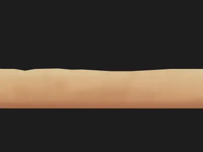 Stylized Wall 01 Low-poly 3D model