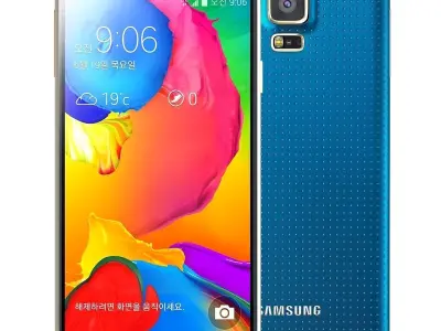 Samsung Galaxy S5 LT E-A Electric Blue 3D model
