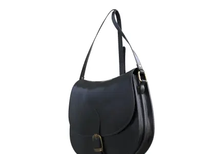 Handbag-MILANO leather shoulder bag Low-poly 3D model