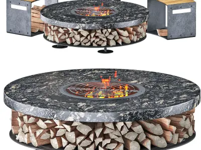 Fire pit 7 3D model