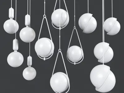 Ceiling Light Collection 02 3D model