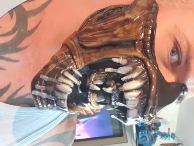 ALIEN inspired face mask 3D print model