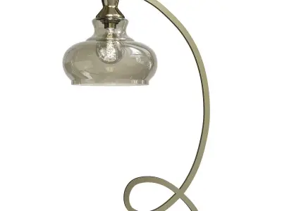 StyleCraft Brushed Steel Table Lamp Low-poly 3D model