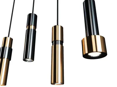 Series suspensions light 3D model