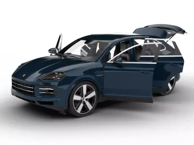 Porsche Cayenne E-Hybrid 2025 HQ 3d model 3D model