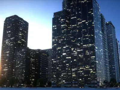 City Block Type B40 3D model