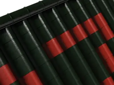 3d adjustable roof tiles 3D model