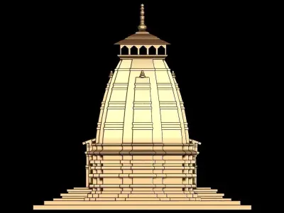 KEDARNATH TEMPLE 3D print model