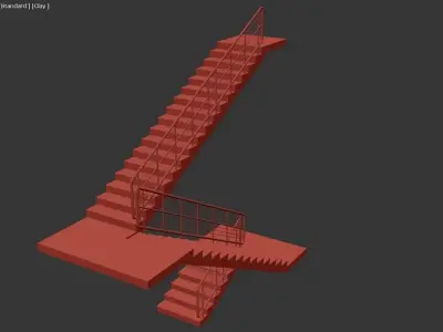 Simple Stair  3D model
