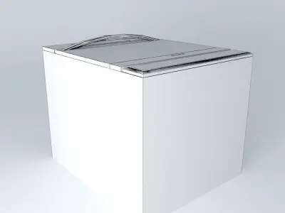 Kitchen Red Royal Oven Cabinet 3D model