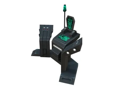 Command-console futuristic device 3D model